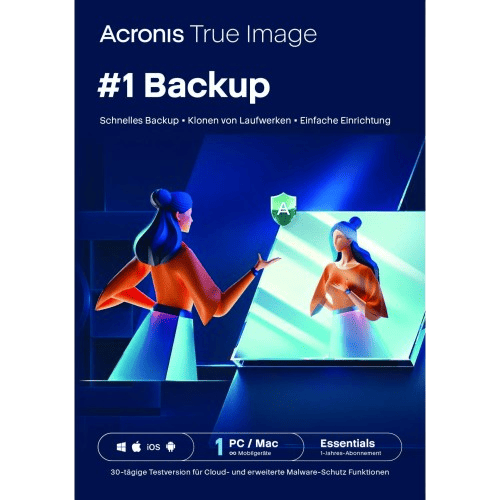 Acronis True Image Software für schnelles Backup, Klonen von Laufwerken und einfache Einrichtung auf PC und Mac